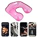 Healifty Wash Hair Sink Bowl Hair Washing Tray Hair Neck Tray Hair Perming Neck Rest Container Shoulder Support Protector for Hair Styling Perming Hairdressing Pink Hair Coloring Water Tray