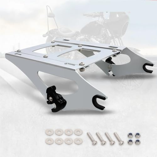 Porte-bagages détachable pour Harley Touring 2014-2025 support de montage noir deux niveaux