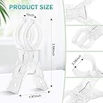 20 Pack 3.5" Spring Clamps, Clear Balloon Arch Clips, Backdrop Clips Clamps, Heavy Duty Balloon Arch Clamping Clips for Party, Birthday, Wedding Decor & Photography Studio, Outdoor & Indoor Use - Image 2