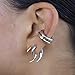 Dainty Earrings Horn Fake Taper Earring Spiral-Round Tribal Earrings Fashion Half Horn Earring-Decor Cres