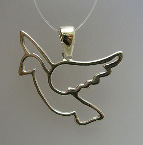 Pendentif pigeon en argent massif 925, un bijou ciselé d'exception - 3