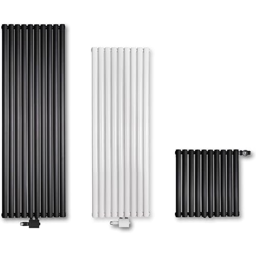 VILSTEIN Design Heizkörper Flach, Flachheizkörper, Paneelheizkörper, Wandheizkörper, Mittelanschluss & Seitenanschluss, Weiß, Einlagig, 1060W, Vertikal, 160x60 cm