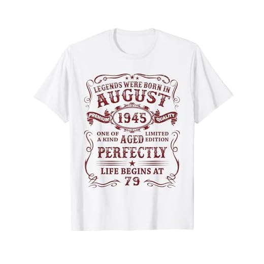 Clásico 1945 Vintage 1945 Las Leyendas Nacen En Agosto 1945 Camiseta