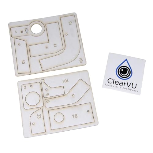 ClearVU T-101 Rear Camera Cleaner fits 2012-2024 RAM Pickups All Models | Rinse Off Using Existing Factory Wiper Controls | Includes DIY Kits | Cleans Off Snow, Dirt & Salt | Made in USA