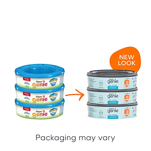 Diaper Genie Bags Refills 270 Count (Pack Of 3) With Max Odor Lock | Holds Up To 810 Newborn Diapers #TOP1
