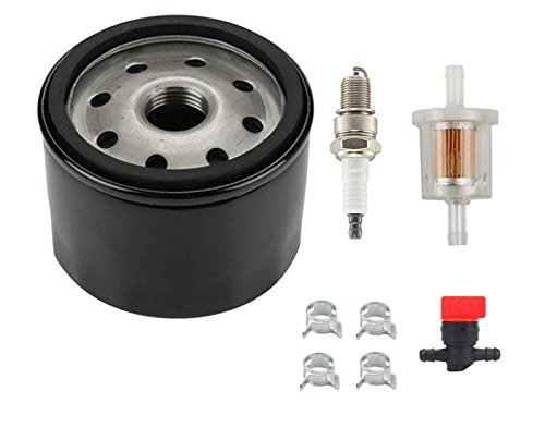 OxoxO Oil Filter Fuel Filter Shut Off Valve Spark Plug Kawasaki FB460V FC420V FC540V FD501D FD590V FR651V FR691V FR730V FX481V FX541V FX600V FX651V FX691V Replace 49065-7007 49065-7002 49065-2057