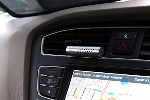 Image of Elite Car Air Freshener-Unique Natural Fragrance Pod (Silver Aluminium-Beetle)