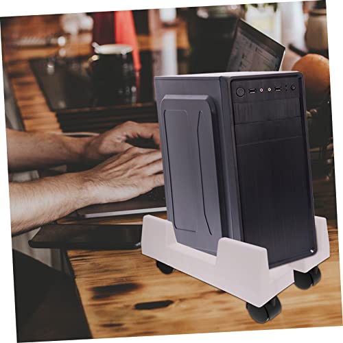 Soporte móvil para CPU TEHAUX con ruedas, carrito para torre de computadora, diseño ahorrador de espacio, fácil instalación para uso en casa y oficina miniatura 5