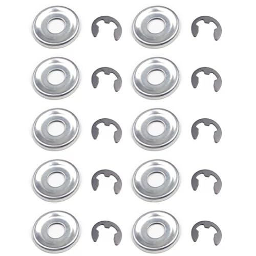 NaningLxh #9460 624 0801-10PK Pack of 10 Clutch Washer & E-Clip MS260 MS290 MS440 MS460 MS660 Durable New Replacement Parts for Stihl