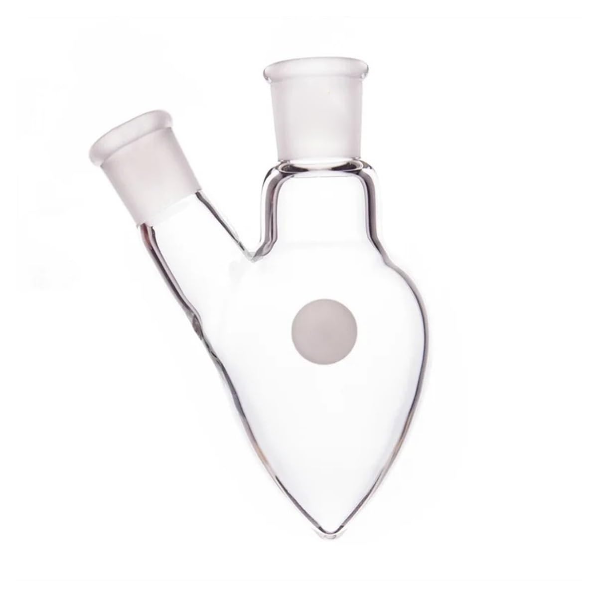 Equipos y suministros de laboratorio Matraz con dos formas de corazón Capacidad del matraz: 5 ml, 10, 15, 25 y 50 Vidrio borosilicato F34