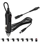 12V 2A Car Adapter, for LED Lights, Snailax Massage Back Cushion, Portable DVD Player, DC 5.5x2.1...