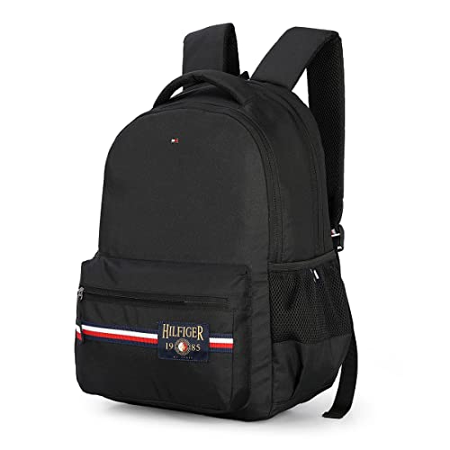 Tommy Hilfiger Matias Unisex Polyester 14 inch Laptop Backpack Black - Image 3