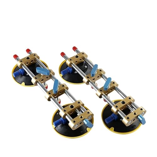 Suction Cups for Glass, Seamless Seam Setter Suction Cups for Seam Joining and Leveling Countertop Installation for Granite Stone Marble Slab,Granite & Glass Lifting(Air Pump Splicing)