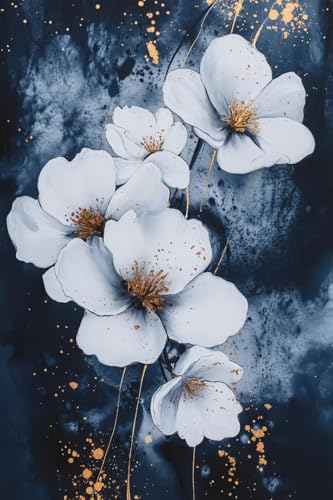 Peinture diamant 5D fleurs abstrait kit complet 60x80cm
