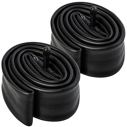 YunSCM 2PCS 18" Heavy Duty Bike Tubes 18x2.10 18x2.125 18x2.25 18x2.35 18x2.40 18x2.50 52/64-355 AV32mm Schrader Valve Compatible with 18x2.10/2.125/2.25/2.35/2.50 Road/MTB Bike Tyre Tubes