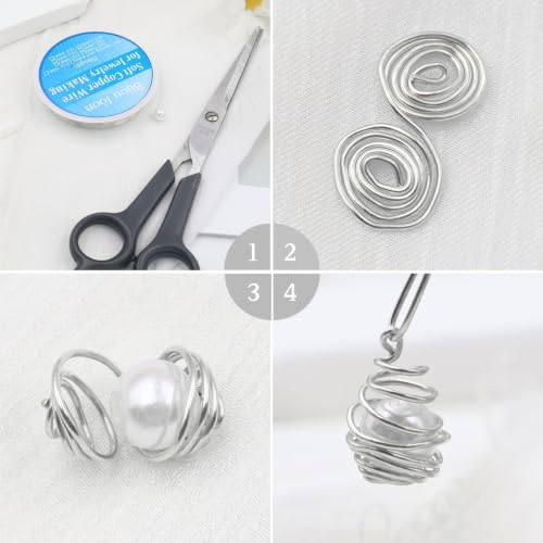 Bijou Joon 9 Rolls Silver 9 Size Jewelry Wire Copper Wire for Jewelry by Bijou Joon - Used condition - Image 3