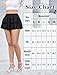 Avidlove Mini Skirt for Women Micro Skirts Y2K Pleated Skirt Short Ruffle Skirts Cheerleader Outfits Role Play Black XXL