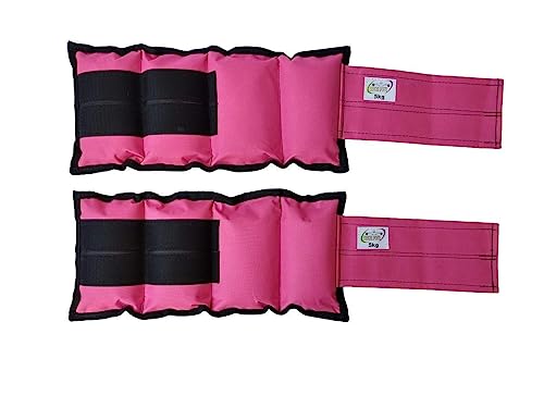 Tornozeleira/Caneleira Peso 5 Kg - Academia - Rosa.