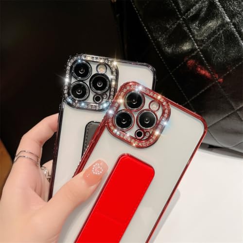 Étui à paillettes et diamants pour iPhone 14 Plus, la coque de luxe argentée - 4