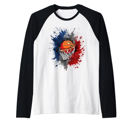 Maillot basket equipe de france Enfant Femme homme fille fr Manche Raglan