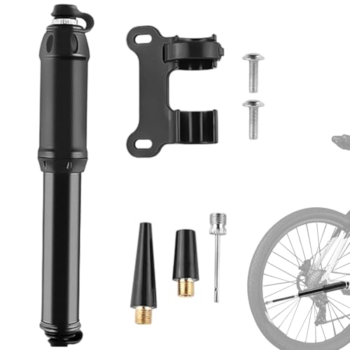 Bomba de aire para bicicleta, alta presión, portátil, ligera, beneficios de inflado rápido, función de suministros deportivos, rendimiento de ciclismo, bomba de aire para bicicleta para montaña