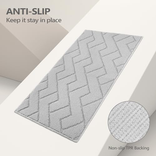 Biscpro Door Mat 60x90cm,Indoor DoorMat Washable,Doormat Indoor Dirt Trapper Non-slip,Absorbent Inside Entrance Rug Floor Mat for Entryway,Patio,Garden,Laundry Room,Pets - Image 4