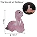 Hguxmcu Hand Carved Rose Quartz Dinosaur Figurine 2 Inch Healing Crystal Statue Realistic Gemstone Animal Sculpture Reiki Energy Decor Lucky Gift for Meditation Collectors