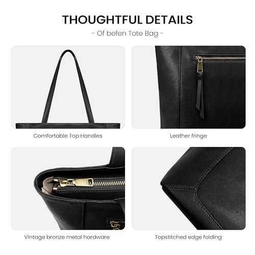 befen Genuine Leather Tote Bag