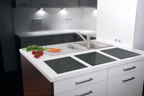 Steba Einbau-Induktionskochfeld, Glas-Keramik-Oberfläche auf 28,0 x 28,0 cm, Einbaufähig, 10 Leistungsstufen, Touch Control, 2000 Watt, IK 60 E