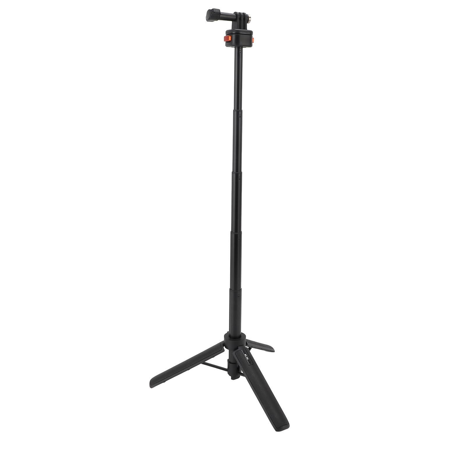 Cryfokt Compact Extendable Camera Tripod for Selfie Stick | Base triangolare allargata, altezza regolabile, doppio di chiusura, alluminio leggero