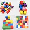 Amazon.com: Unfinished Wooden Blocks 1cm, Pack of 500 Small Wood Cubes ...
