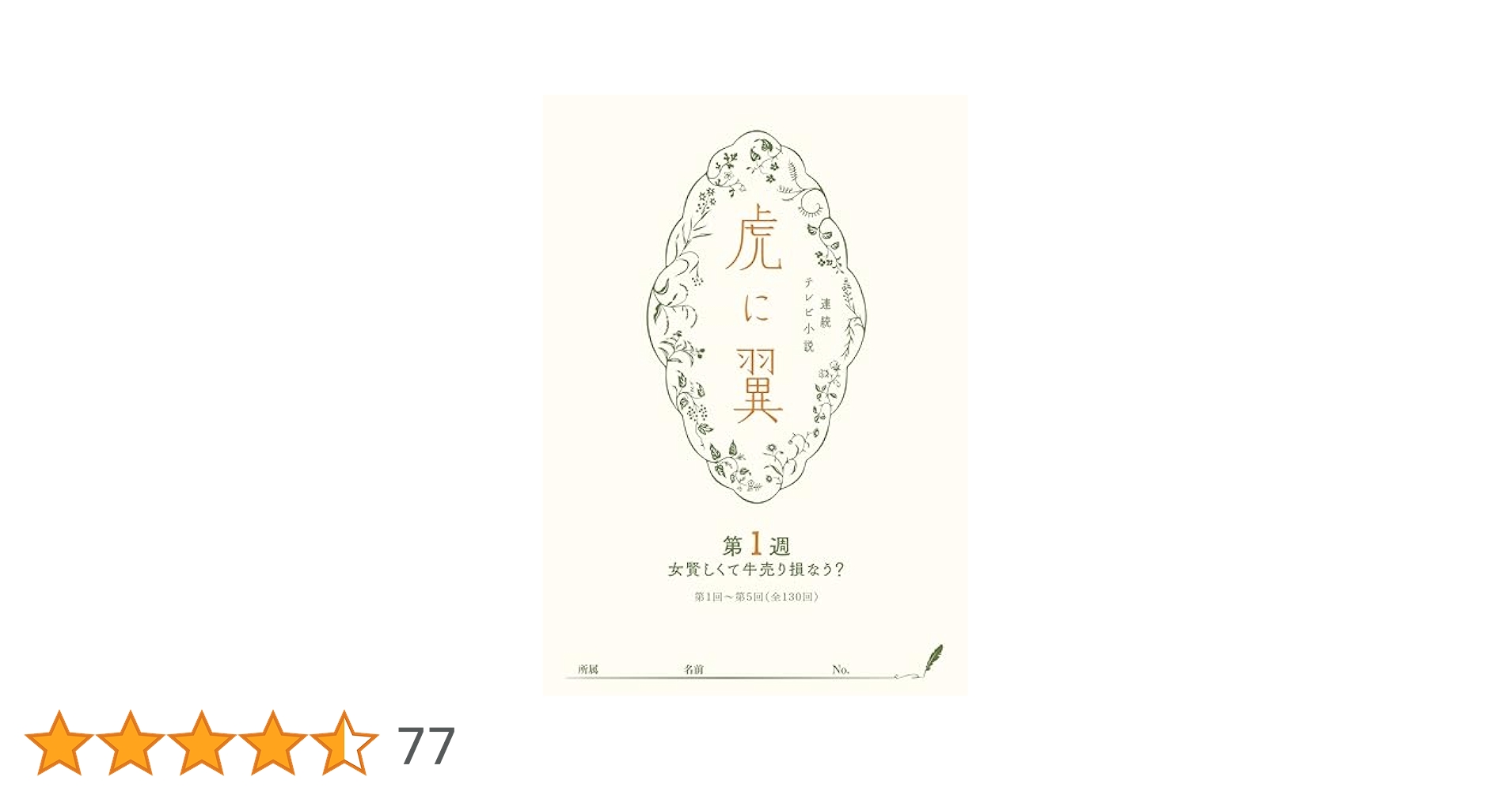 Amazon.co.jp: NHK連続テレビ小説「虎に翼」シナリオ集 第1週