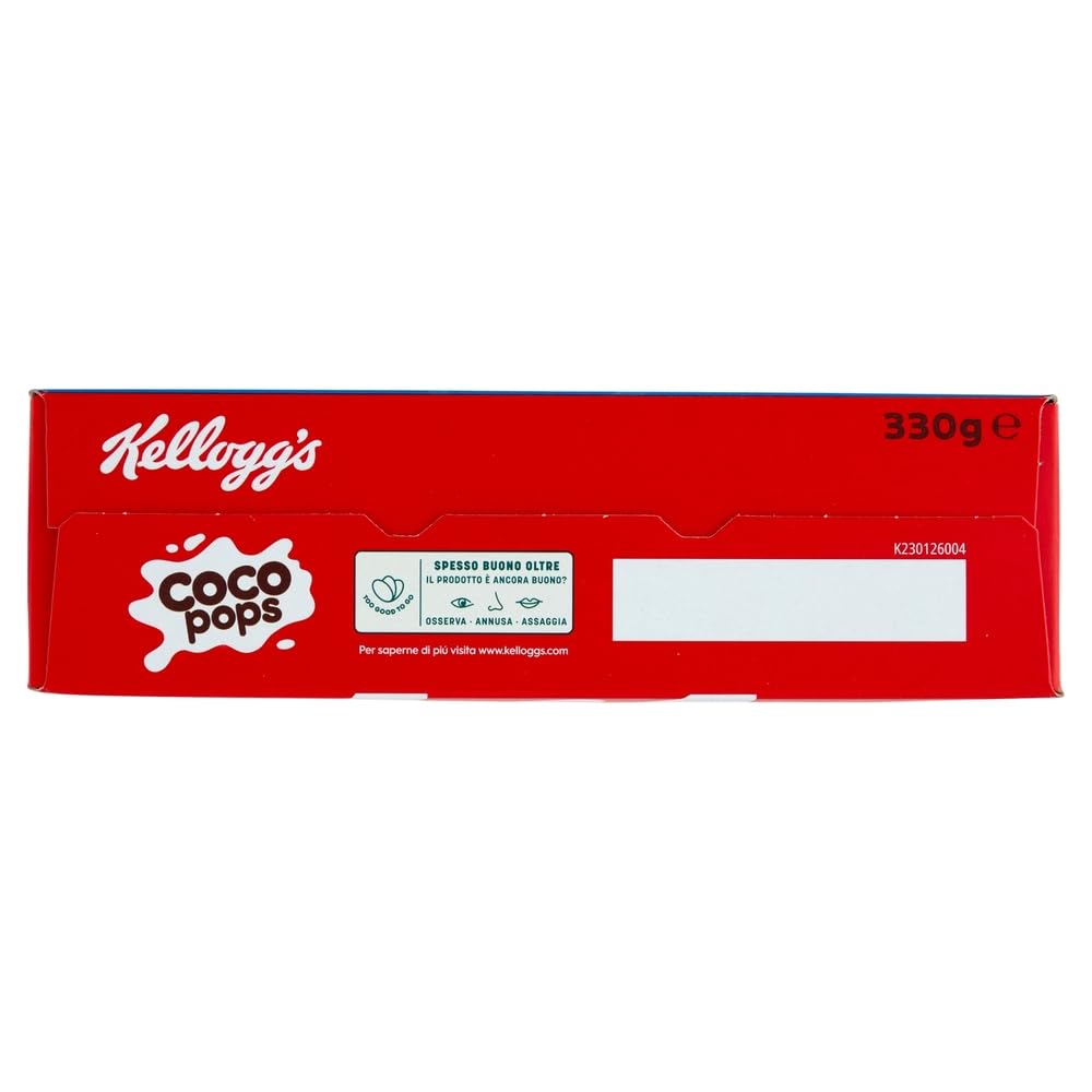 12x Coco Pops Palline, Knuspriges Schokoladenmüsli/Geröstete Kakao-Maisbällchen mit Schokolade/Perfekt für ein leckeres Frühstück 330g + Beni Culinari Kostenloser Schlüsselanhänger