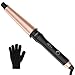 Produktbild BESTOPE Kegelförmiger Lockenstab 25~38mm Keramik Turmalin Beschichtung Profi Haar Lockenstab Große Locken mit 4 Hitze Einstellung 160  -220  Curling Iron mit Hitzebeständiger Handschuh (Rose Gold)
