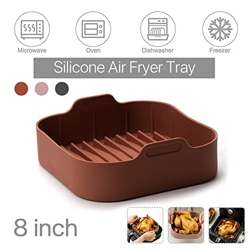 image for VANANA Air Fryer Silicone Pot, Reusable Thickened Food Safe Air Fryers