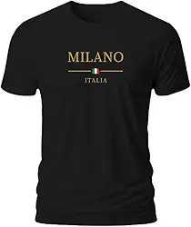 Camiseta Premium Masculina Plus Minimalist 100% Algodão Fio 30.1 Penteado MILANO-ITALIA Preta