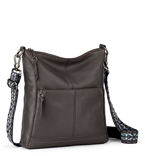Image of The Sak Lucia Leather Crossbody Purse - Premium Leather Women's Handbag for Everyday & Travel - Cross Body Bag With Zipper