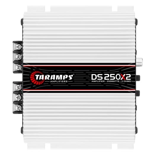 Módulo Taramps DS 250x2 2 ohms 250 W RMS 2 Canais Amplificador Som Automotivo
