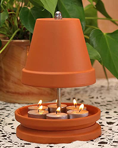 Estufa para Velas de té protección contra Mosquitos, Chimenea de Mesa, Velas de té, Cuenco de...