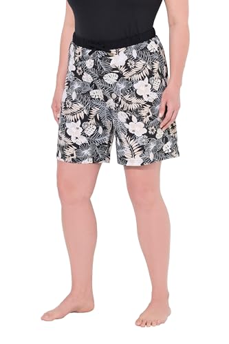 Ulla Popken Damen 2 Pcs Shorty, Palmes Spring, Schwarz, 54-56 EU