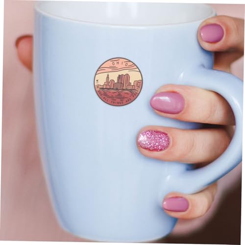 Stickers para scrapbooking y accesorios personales Operitacx pegatinas impermeables de paisajes 8