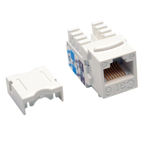 cat5e punch down keystone jack - TRIPP LITE Cat6 Cat5e 110 Style Punch Down Keystone Jack, White, 25-Pack (N238-025-WH)