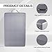 Portable Pilates Sitting Box, Non-Slip Pilates Reformer Sit Box for Home Gym, 23.6x16x9.5 in Pilates Exercise Accessories Suitable for Pilates Boards, Premium PU Leather and Plywood(Grey)