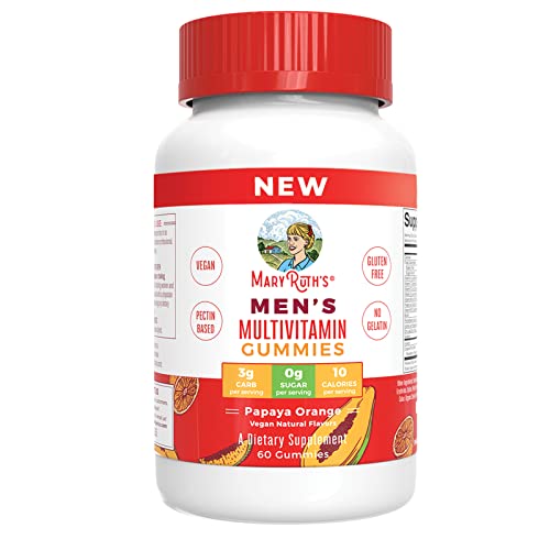 Mens Multivitamins Gummies with Organic Ingredients | Vegan Mens Vitamins | Mens Daily Multivitamins for Immune Support | Non-GMO, Gluten Free Vitamins for Men | 0g Sugar Per Serving | 60 Count
