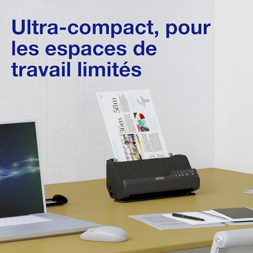 Epson ES C320W Scanner à feuilles Recto verso A4Legal 600 dpi x 600 dpi Chargeur automatique de documents 20 feuilles jusqu'à 3500 pages par jour USB 2.0 Wi Fi n - vue 8