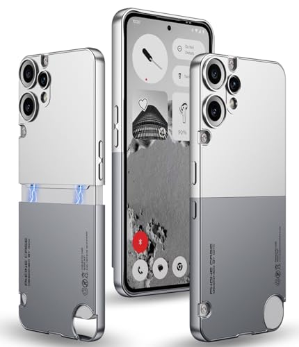 Image of BOUNCEBACK Polycarbonate Hybrid Back Case Cover for Nothing CMF Phone 2 Pro|All Over Protection|Shockproof |Dual Tone Slim Back Case Cover for Nothing CMF Phone 2 Pro - (Grey Silver)