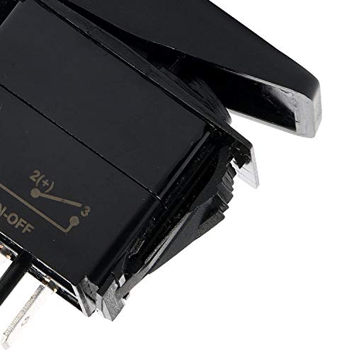 Amarine Made 2-Pack Of 12V 20 Amp Waterproof Led On/Off Boat Marine Spst 3P Rocker Switch With Light (Red) #TOP5