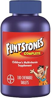 Flintstones Chewable Kids Vitamins, Complete Multivitamin for Kids and Toddlers with Iron, Calcium, Vitamin C, Vitamin D & more, 180ct