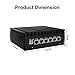 6X Intel I225 2.5G Ethernet Netgate Firewall Appliance Micro PC Intel Quad Core Fanless Mini Computer Barebone No Ram No SSD VPN Router Support OPNsense/ESXi/Openwrt/Centos 2xDDR4 HDMI AES-NI