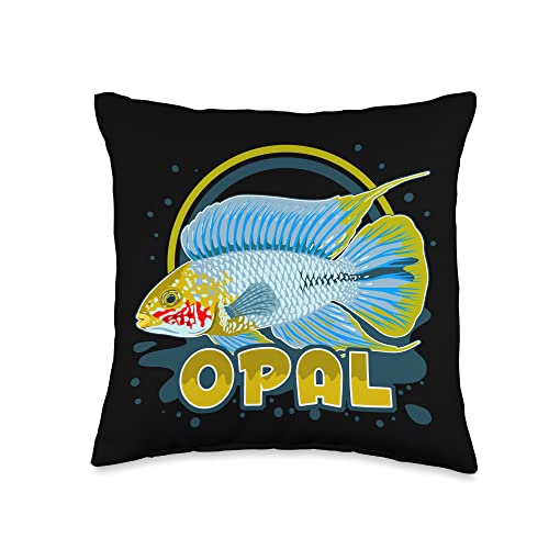 Apistogramma Borellii Dwarf Cichlid Keeper Throw Pillow